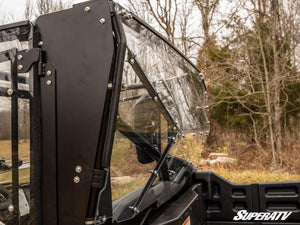 SuperATV rear windshield on a Honda Pioneer 1000, side view