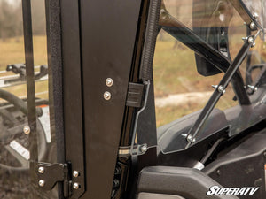 SuperATV rear windshield on a Honda Pioneer 1000, cab view