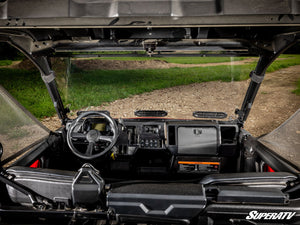 SuperATV vented full windshield on a Honda Pioneer 1000, hardware detail