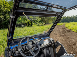 SuperATV glass windshield on a Honda Pioneer 500, alternate angle