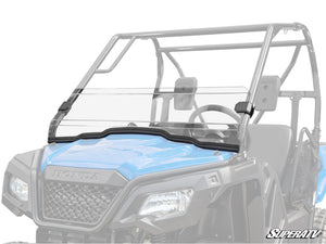 SuperATV half windshield on a Honda Pioneer 520, front view