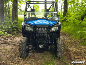 SuperATV half windshield on a Honda Pioneer 520, side view