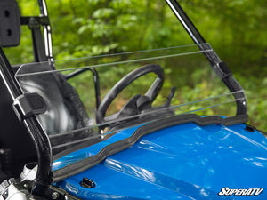 SuperATV half windshield on a Honda Pioneer 520, installed close-up
