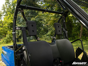 SuperATV rear windshield on a Honda Pioneer 520, side view