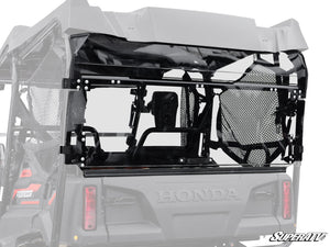 SuperATV rear windshield on a Honda Pioneer 700-4, front view