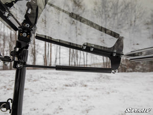 SuperATV rear windshield on a Honda Pioneer 700-4, cab view