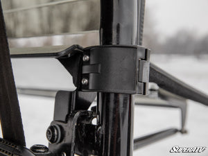 SuperATV rear windshield on a Honda Pioneer 700-4, detail view