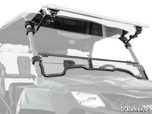 SuperATV flip windshield on a Honda Pioneer 700, front view