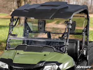 SuperATV flip windshield on a Honda Pioneer 700, side view