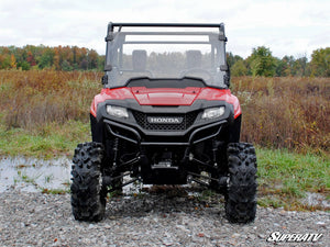 SuperATV full windshield on a Honda Pioneer 700, angle view