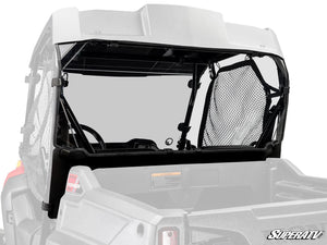 SuperATV rear windshield on a Honda Pioneer 700, front view