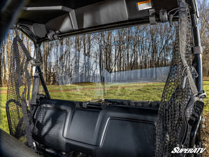 SuperATV rear windshield on a Honda Pioneer 700, cab view