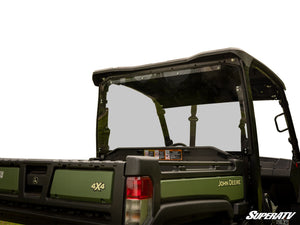 SuperATV rear windshield on a John Deere Gator 835, front view