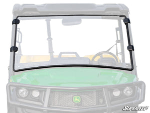 SuperATV full windshield on a John Deere Gator XUV 835, front view