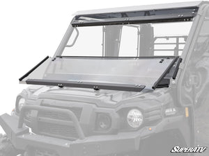 SuperATV 3-in-1 windshield on a Kawasaki Mule Pro, front view