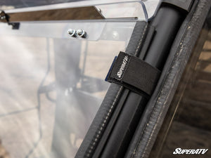 SuperATV 3-in-1 windshield on a Kawasaki Mule Pro, alternate angle