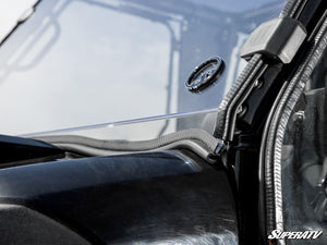 SuperATV full windshield on a Kawasaki Mule Pro, detail view