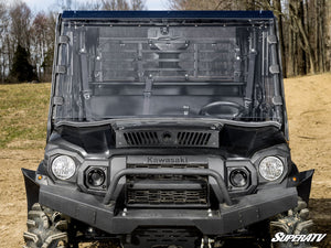 SuperATV full windshield on a Kawasaki Mule Pro, alternate angle
