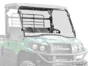 SuperATV full windshield on a Kawasaki Mule PRO-MX, front view