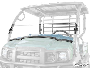 SuperATV Kawasaki Mule SX Half Windshield, front view