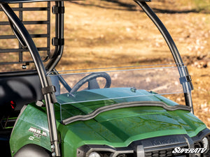 SuperATV Kawasaki Mule SX Half Windshield, detail view
