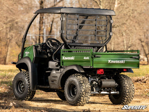 SuperATV Kawasaki Mule SX Rear Windshield, angle view