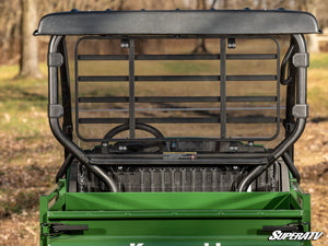SuperATV Kawasaki Mule SX Rear Windshield, installed view