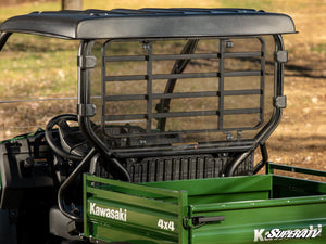 SuperATV Kawasaki Mule SX Rear Windshield, detail view