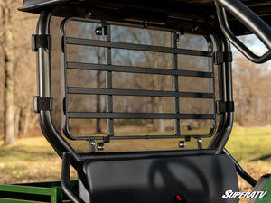 SuperATV Kawasaki Mule SX Rear Windshield, mounted view