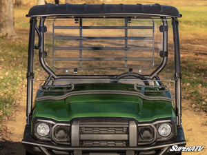 SuperATV Kawasaki Mule SX Windshield with Vents, side view