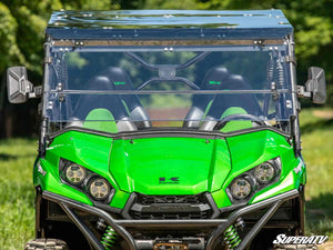SuperATV 3-in-1 windshield on a Kawasaki Teryx, side view
