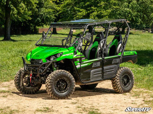 SuperATV 3-in-1 windshield on a Kawasaki Teryx, cab view