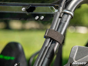 SuperATV 3-in-1 windshield on a Kawasaki Teryx, alternate angle