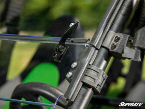 SuperATV 3-in-1 windshield on a Kawasaki Teryx, hardware detail