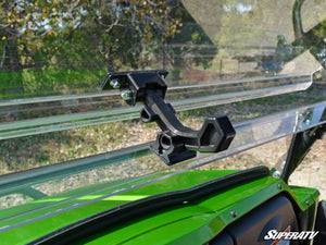 SuperATV flip windshield on a Kawasaki Teryx, side view