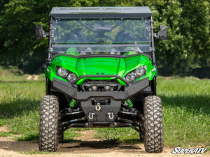 SuperATV flip windshield on a Kawasaki Teryx S, side view