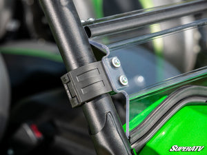 SuperATV flip windshield on a Kawasaki Teryx S, alternate angle