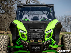 SuperATV flip windshield on a Kawasaki Teryx H2, side view