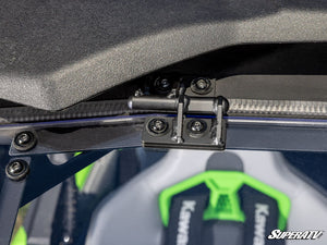 SuperATV flip windshield on a Kawasaki Teryx H2, mounted view