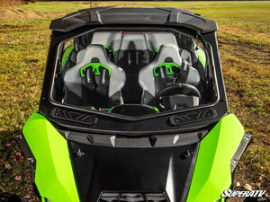 SuperATV glass windshield on a Kawasaki Teryx H2, side view