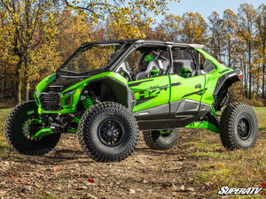 SuperATV glass windshield on a Kawasaki Teryx H2, cab view