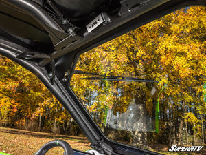 SuperATV glass windshield on a Kawasaki Teryx H2, top view
