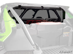 SuperATV rear windshield on a Kawasaki Teryx H2, front view