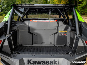 SuperATV rear windshield on a Kawasaki Teryx H2, installed close-up