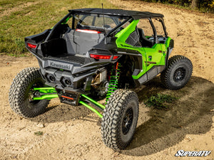 SuperATV rear windshield on a Kawasaki Teryx H2, detail view