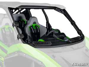 SuperATV vented windshield on a Kawasaki Teryx H2, front view