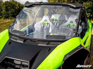 SuperATV vented windshield on a Kawasaki Teryx H2, side view