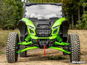 SuperATV vented windshield on a Kawasaki Teryx H2, alternate angle