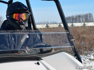 SuperATV half windshield on a Kawasaki Teryx, side view