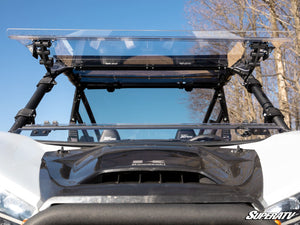 SuperATV flip windshield on a Kawasaki Teryx KRX 1000, side view